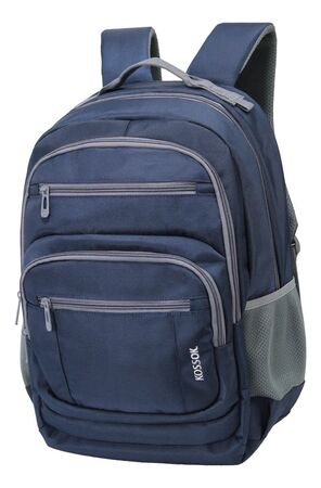 Mochila Kossok Alameda Urbana Porta Laptop Viaje Azul Liso