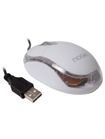 Mouse Con Cable Noga Blanco ( NG-611UBL)