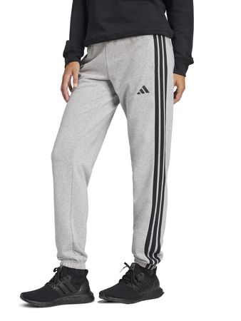 Pantalón Adidas Essentials 3 Stripes Mujer Moda Gris
