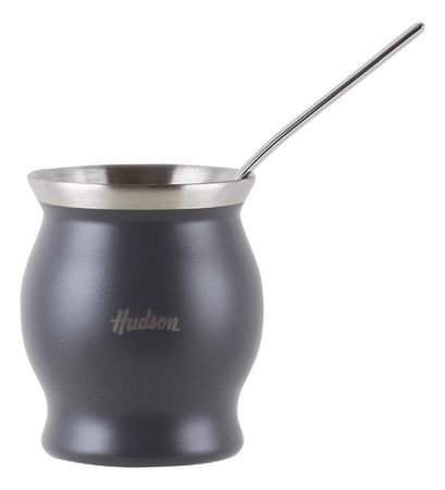 Mate Copa De Acero Inoxidable Gris Hudson Gris Claro Mate Copa
