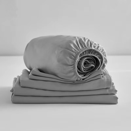 Sabanas Lisas 4 piezas cotton touch 2 1/2 pz Gris