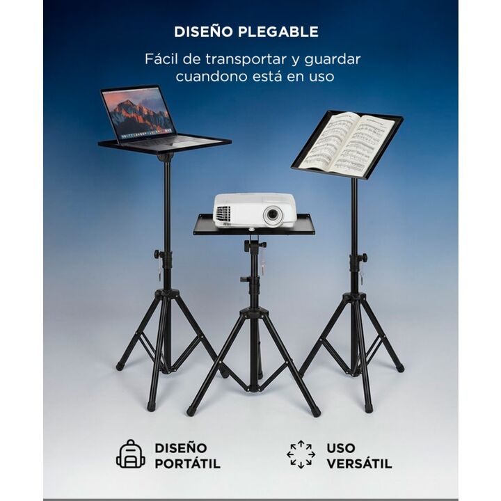 Soporte Trípode Para Proyector Gadnic Metálico Altura Regulable Portátil Soporta Hasta 50 kg - Vista 5