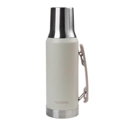 Termo De Mate Con Manija Doble Funcion 1.2 Litros Waterdog Ronda1200cz Ceniza