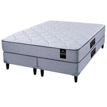 Colchon y Sommier King Koil Bradley Super Queen 160x200cm Resortes Pocket y Espuma de Alta Densidad Firme
