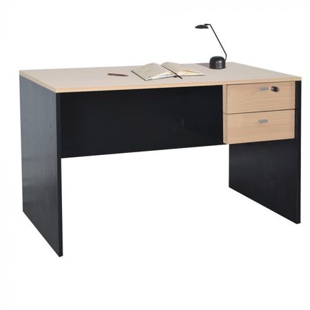 Escritorio PLATINUM 502-3 Color Negro Haya 120 cm