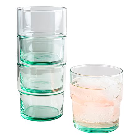Vasos Reciclados set x 4 Vidrio Agua  300 cc Pasabahce
