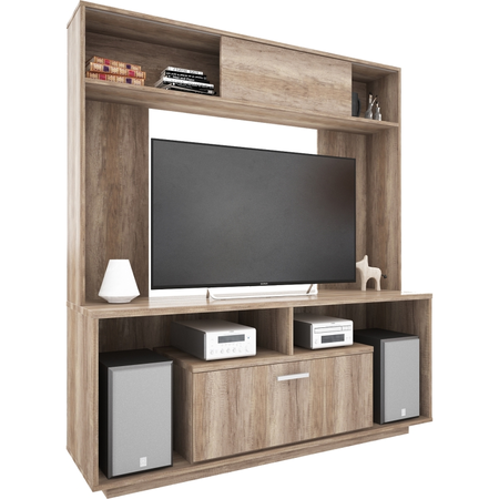 Modular Para Tv Delos Londres 860 Roble Nebraska Gris