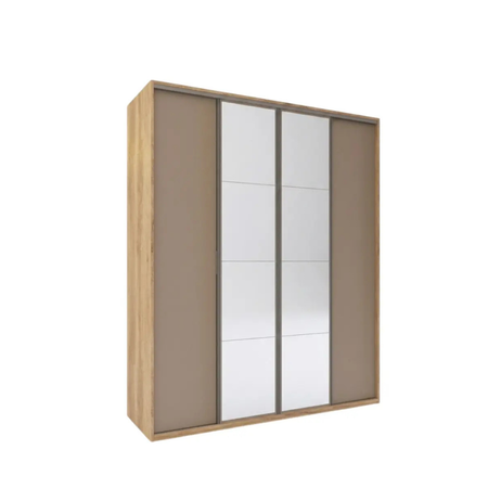 Delos Ropero 4 Puertas Espejo 2 Cajones 218cm Duo01  