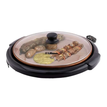 Parrilla Electrica  Parrimix 1500w Tapa Vidrio Ak930 Liliana
