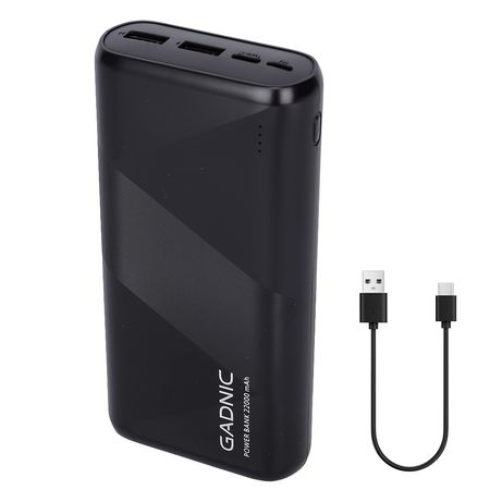 Cargador Portátil Gadnic Energy Power 22000 mAh 2 USB Carga Rápida
