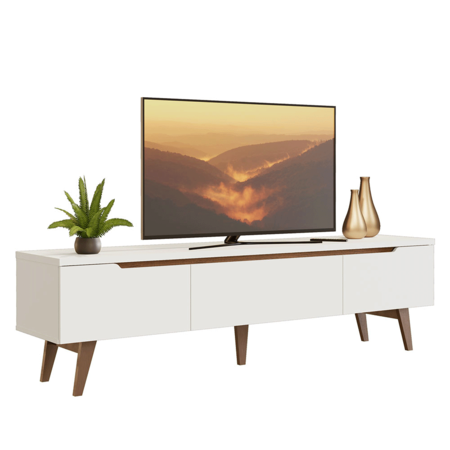 Rack Modular De Tv Madesa Reims Hasta 75 Pulgadas Blanco
