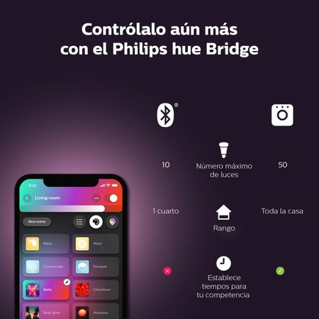 Lámpara Portatil Philips Hue Go White And Color (915005822401)