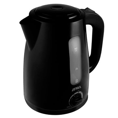 Pava Electrica Atma 1.7 Litros Selector de Temperatura Corte Mate Negra PE1821NAP