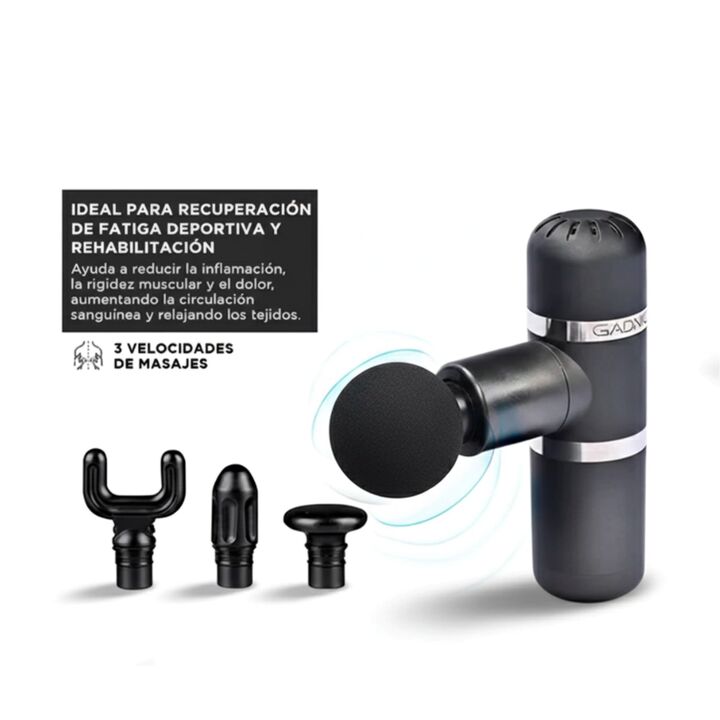 PISTOLA MINI MASAJEADORA GADNIC (C:NEGRO MASAJ060) - Vista 3