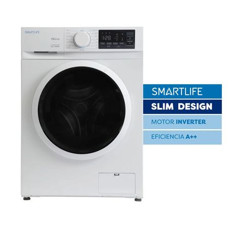 Lavarropa Carga Frontal Smartlife Inverter 6 KG - 1000 RPM Blanco Sl-wmi061000w