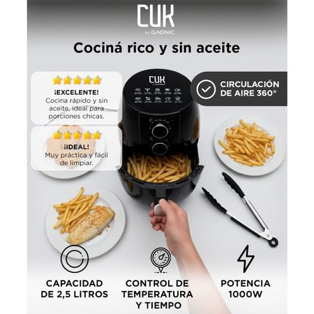 Freidora de Aire Gadnic 2.5L 100W Sin Aceite