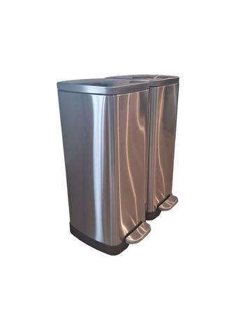 Cesto de Basura con Pedal Ezego Acero Inox 60L RM284
