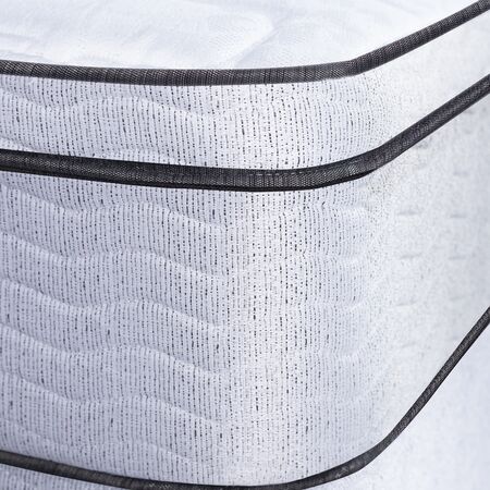 Colchon y Sommier Inducol Pravia 1 Plaza y Media 90x190x24 Resortes Bonnell con Euro pillow Firme