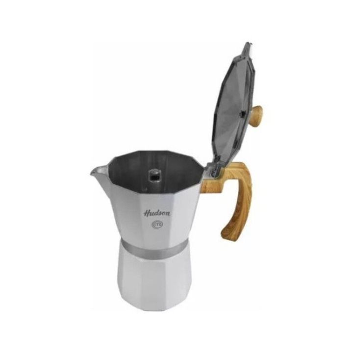 CAFETERA ALUMINIO BLANCO TIPO ITALIANA 6 TAZAS - Vista 2