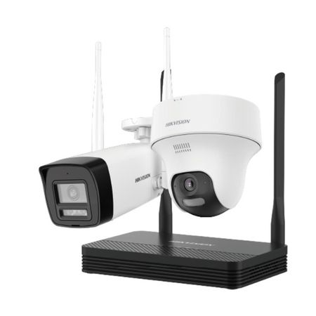 Kit Camara Hikvision NVS WiFi 2 MP 1 Cam Bullet 1 Cam Turret NKS422W02H