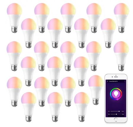 Kit x24 Lámpara Led Smart Inteligente RGB 9W Wifi