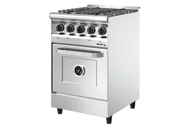Cocina Industrial Morelli Multigas Capri 550 4H - Vista 3