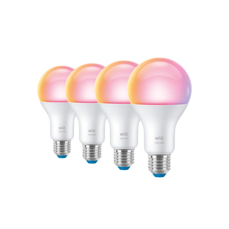 Lampara Led Inteligente Wiz Wifi Smart Color A67 E27 X4 Un