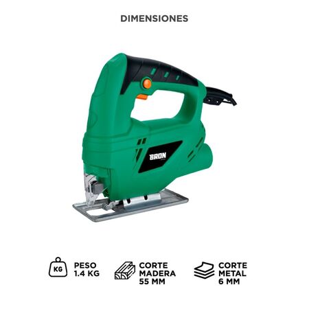 Sierra Caladora Bron by Gadnic Eléctrica 500W 3000 rpm