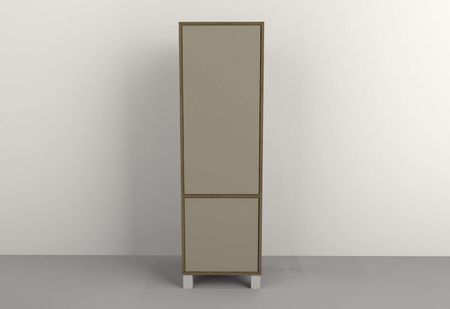 Columna 0,45m 2 Puertas Nogal L. Gris C. Tables