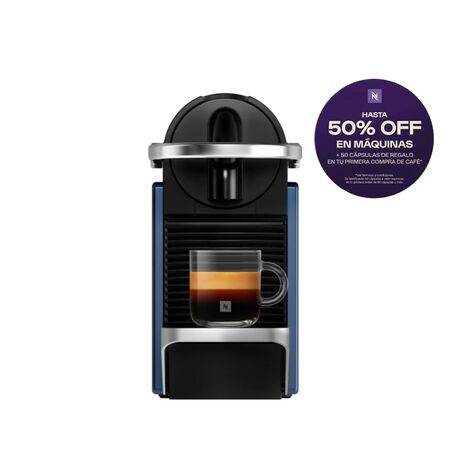 Cafetera Nespresso Pixie Blue Curva D62-AR-BL-NE