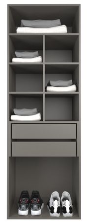Modulo Interior Placard 2caj. Gris C. Tables