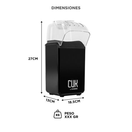 Pochoclera Gadnic Aire Caliente 1200 W