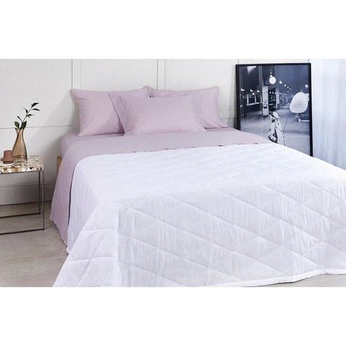 Juego de Sabanas Queen Espalma Percal Liso Rosa - Vista 6