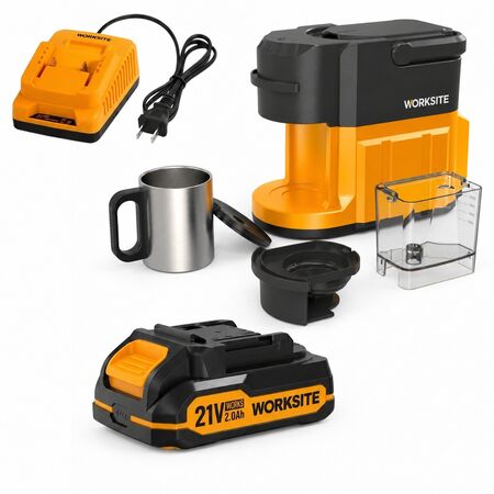 Cafetera Inalambrica A Bateria Filtro Capsula Worksite