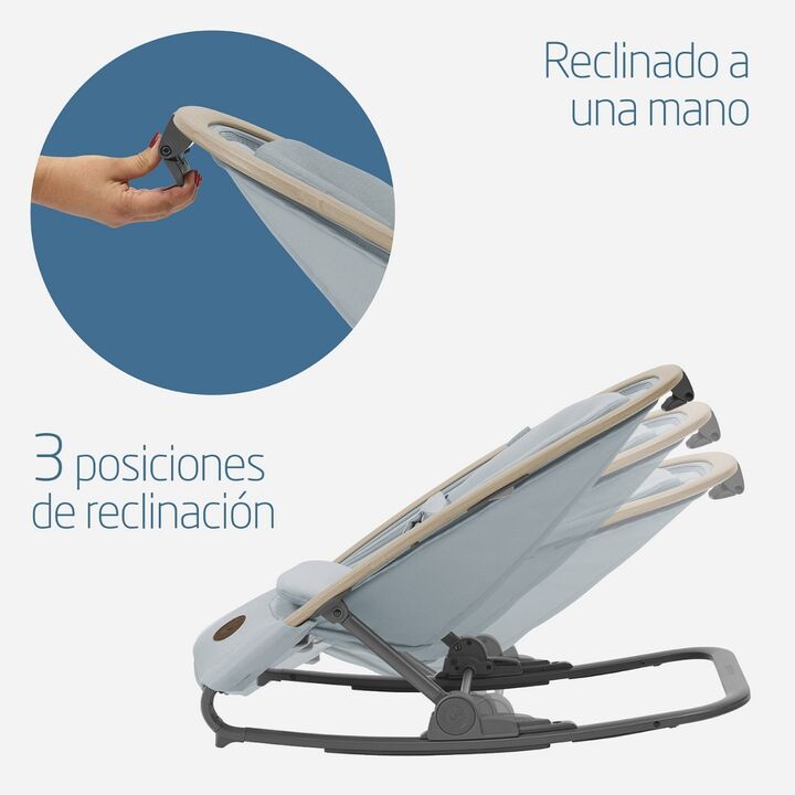 SILLA MECEDORA KORI 2 EN 1 BEYOND GREY ECO MAXI COSI - Vista 10
