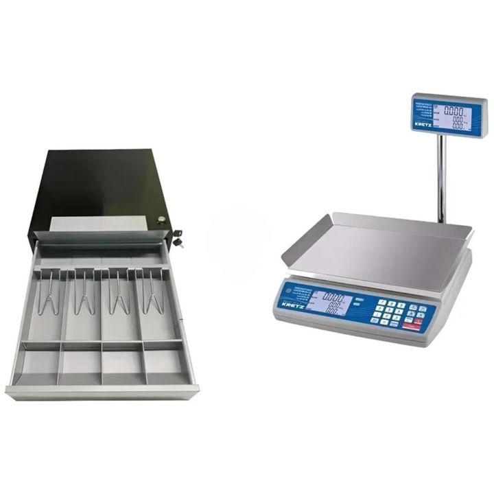 Combo Balanza Novel 30kg + Gaveta 4 Divisiones Lipari - Vista 1