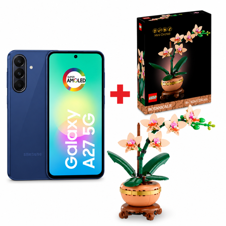 Combo Dia de la Madre Celular Samsung A27 256/8GB Azul + Mini Orchid Lego 10343