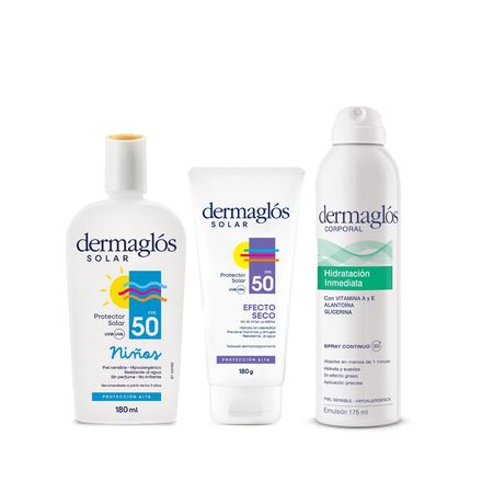 Dermaglos Set Proteccion Solar Fps50 + Hidratacion Inmediata