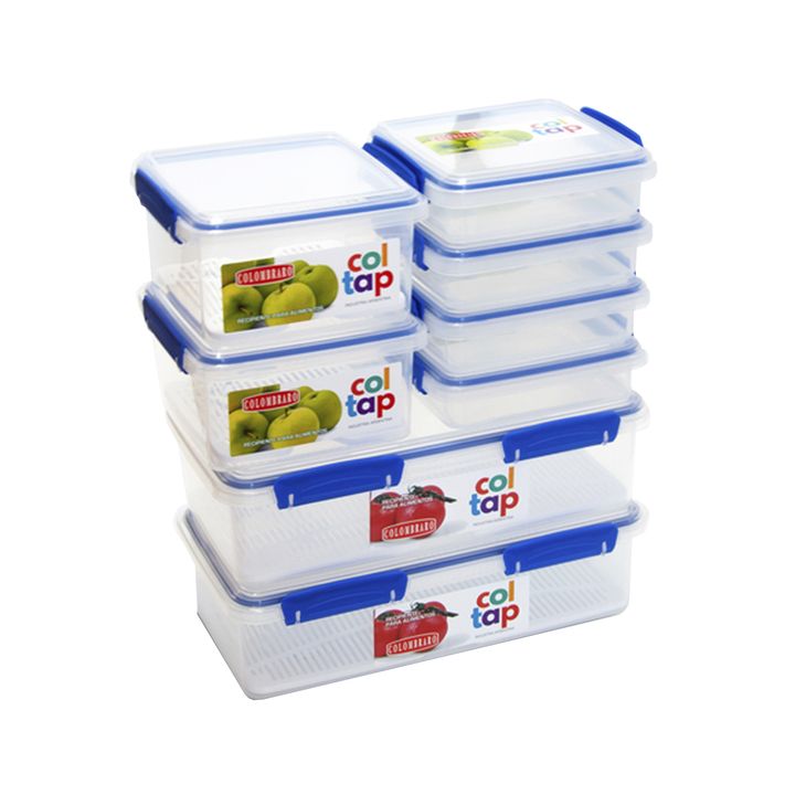 Set de 8 contenedores De Alimentos Coltap Colombraro - Vista 1