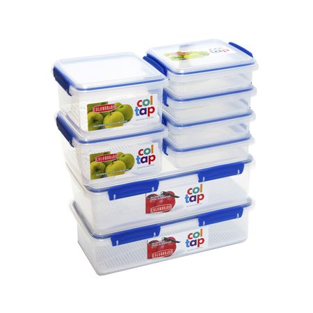 Set de 8 contenedores De Alimentos Coltap Colombraro