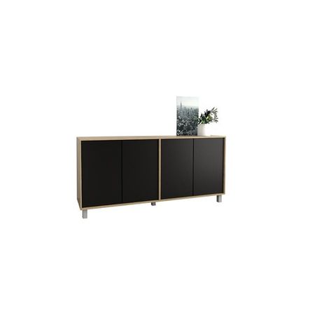 Baihut DS Home 4 Puertas Olmo Finlandés Negro 180x77x36 cm