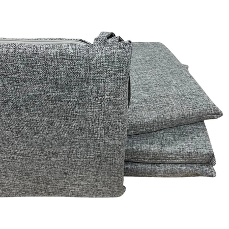 Pack x6 Almohadones para Silla 40x40 Cubresilla Rustico anti desgarro Gris Jaspeado