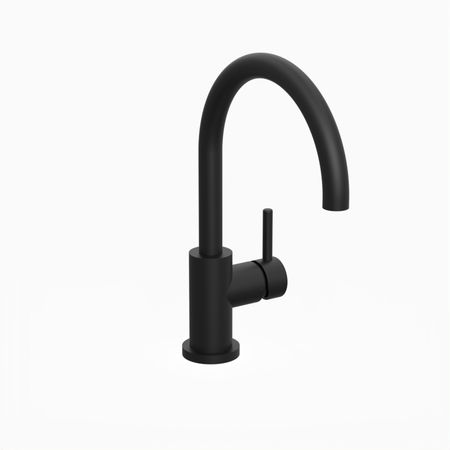 Griferia Monocomando Hidromet Discovery Curve Negro