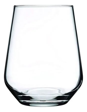 Set X 12 Vaso Copon Sin Pie Pasabahce Allegra Templado 425cc Transparente