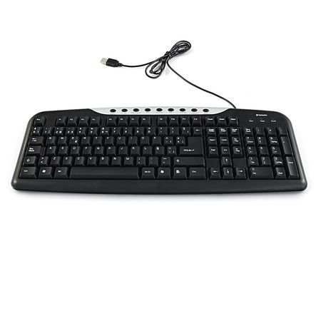 Teclado Verbatim Usb Wired Multimedia Cableado 98109