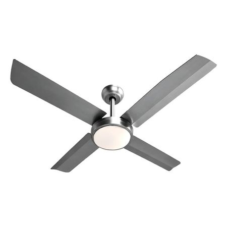 Ventilador De Techo Liliana Vthi704r 4 Aspas Luz Led Inox 1.2 M 50 Hz X 60 Hz Acero Inoxidable 4