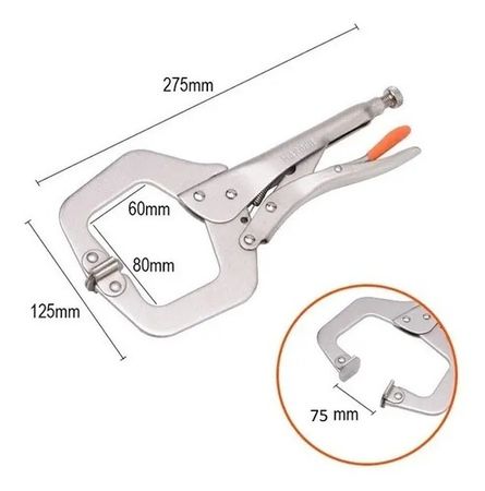 Pinza de Presion Tipo C Harden 11 Pulgadas para Flexible