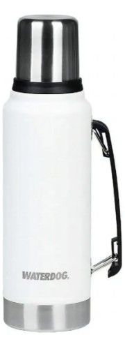 Termo acero inox Waterdog con manija 1 litro blanco - Vista 1