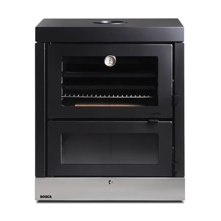 Horno A Leña Bosca Hestia 90 Doble Cámara Negro