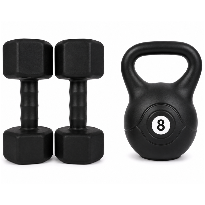 Combo Par de Mancuernas 2 kg + Pesa Rusa 8 kg - Vista 1
